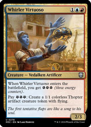 Image of Whirler Virtuoso (Ripple Foil) (M3C-278) - Modern Horizons 3 Commander Foil