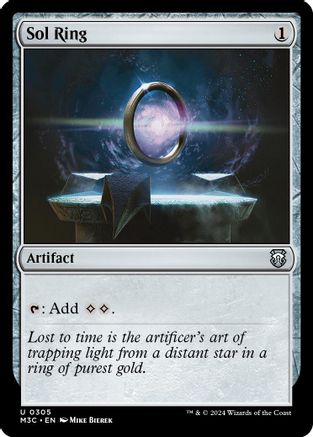 Image of Sol Ring (Ripple Foil) (M3C-305) - Modern Horizons 3 Commander Foil