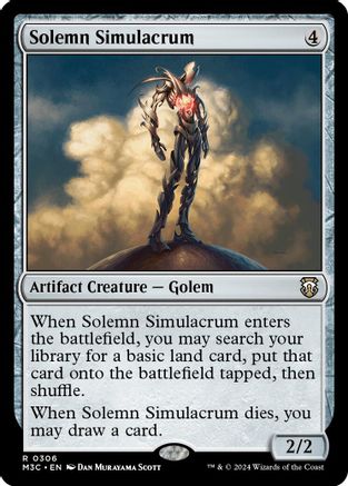 Image of Solemn Simulacrum (Ripple Foil) (M3C-306) - Modern Horizons 3 Commander Foil