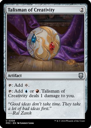 Image of Talisman of Creativity (Ripple Foil) (M3C-308) - Modern Horizons 3 Commander Foil