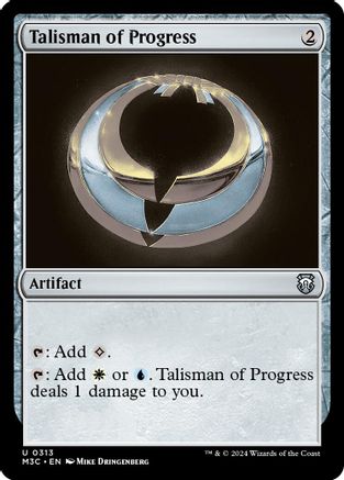 Image of Talisman of Progress (Ripple Foil) (M3C-313) - Modern Horizons 3 Commander Foil