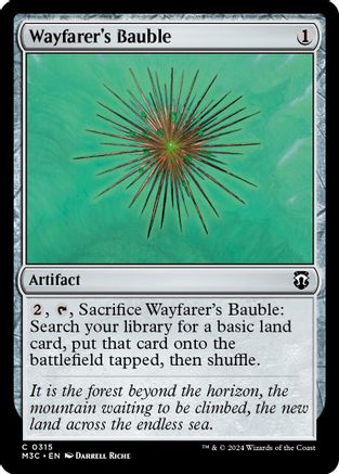 Image of Wayfarer's Bauble (Ripple Foil) (M3C-315) - Modern Horizons 3 Commander Foil