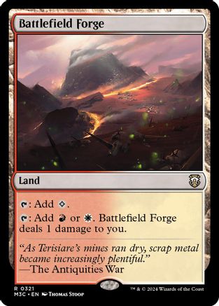 Image of Battlefield Forge (Ripple Foil) (M3C-321) - Modern Horizons 3 Commander Foil