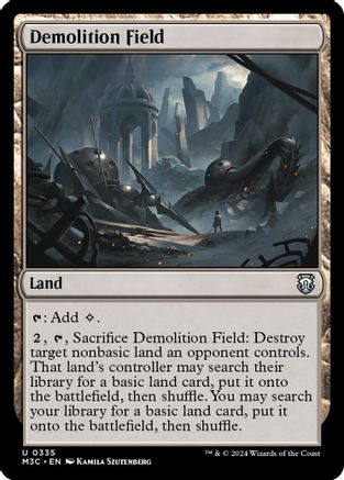 Image of Demolition Field (Ripple Foil) (M3C-335) - Modern Horizons 3 Commander Foil