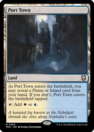 Image of Port Town (Ripple Foil) (M3C-364) - Modern Horizons 3 Commander Foil