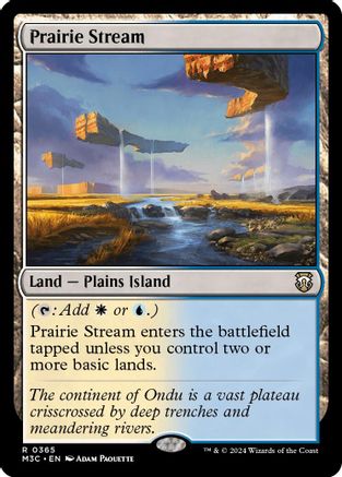 Image of Prairie Stream (Ripple Foil) (M3C-365) - Modern Horizons 3 Commander Foil