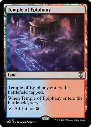 Image of Temple of Epiphany (Ripple Foil) (M3C-387) - Modern Horizons 3 Commander Foil
