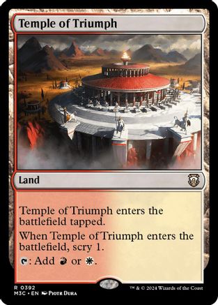 Image of Temple of Triumph (Ripple Foil) (M3C-392) - Modern Horizons 3 Commander Foil