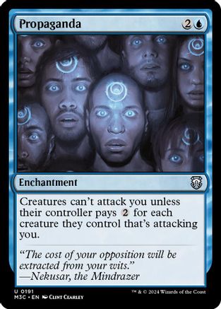 Image of Propaganda (Ripple Foil) (M3C-191) - Modern Horizons 3 Commander Foil