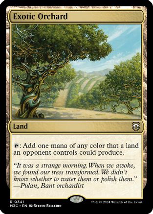 Image of Exotic Orchard (Ripple Foil) (M3C-341) - Modern Horizons 3 Commander Foil