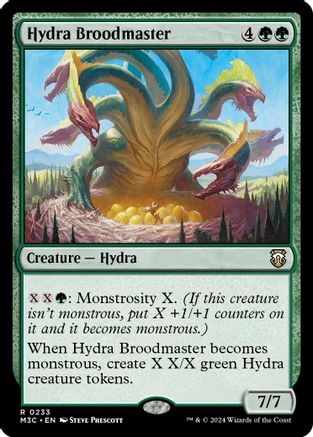 Image of Hydra Broodmaster (Ripple Foil) (M3C-233) - Modern Horizons 3 Commander Foil