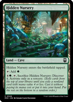 Image of Hidden Nursery (Ripple Foil) (M3C-349) - Modern Horizons 3 Commander Foil
