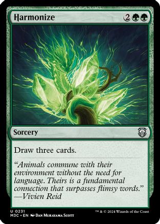 Image of Harmonize (Ripple Foil) (M3C-231) - Modern Horizons 3 Commander Foil