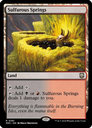 Image of Sulfurous Springs (Ripple Foil) (M3C-381) - Modern Horizons 3 Commander Foil