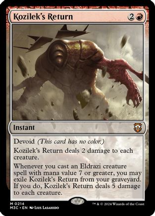 Image of Kozilek's Return (Ripple Foil) (M3C-214) - Modern Horizons 3 Commander Foil