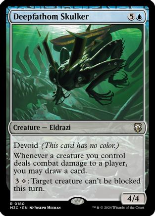 Image of Deepfathom Skulker (Ripple Foil) (M3C-180) - Modern Horizons 3 Commander Foil