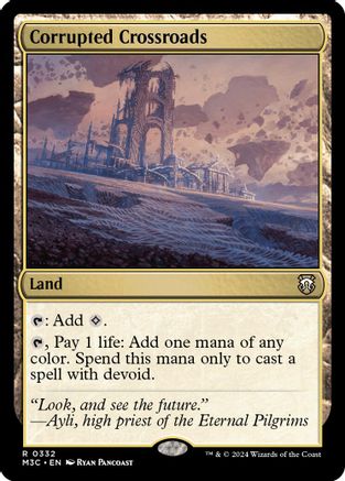 Image of Corrupted Crossroads (Ripple Foil) (M3C-332) - Modern Horizons 3 Commander Foil