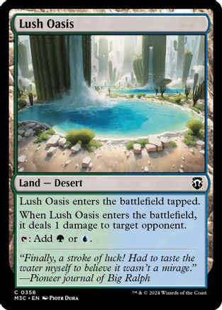Image of Lush Oasis (Ripple Foil) (M3C-356) - Modern Horizons 3 Commander Foil