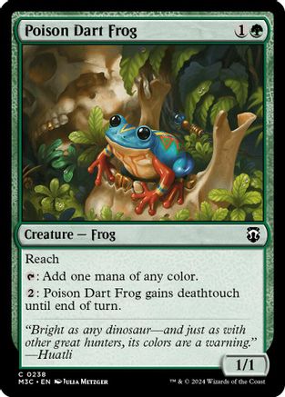 Image of Poison Dart Frog (Ripple Foil) (M3C-238) - Modern Horizons 3 Commander Foil