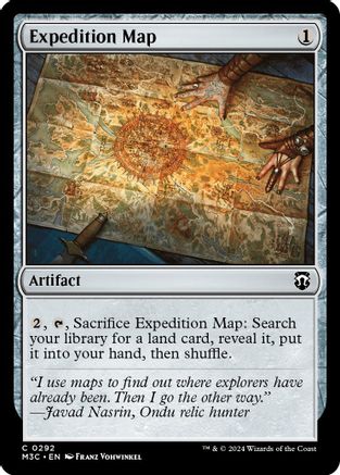 Image of Expedition Map (Ripple Foil) (M3C-292) - Modern Horizons 3 Commander Foil