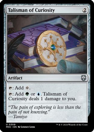 Image of Talisman of Curiosity (Ripple Foil) (M3C-309) - Modern Horizons 3 Commander Foil
