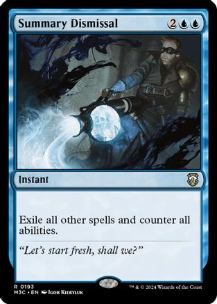 Image of Summary Dismissal (Ripple Foil) (M3C-193) - Modern Horizons 3 Commander Foil