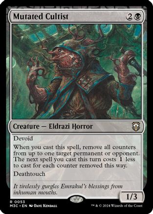 Image of Mutated Cultist (Ripple Foil) (M3C-053) - Modern Horizons 3 Commander Foil