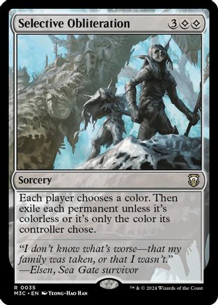 Image of Selective Obliteration (Ripple Foil) (M3C-035) - Modern Horizons 3 Commander Foil
