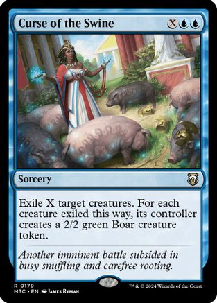 Image of Curse of the Swine (Ripple Foil) (M3C-179) - Modern Horizons 3 Commander Foil
