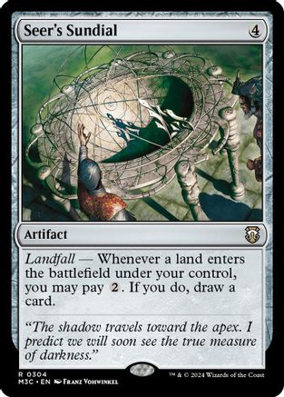 Image of Seer's Sundial (Ripple Foil) (M3C-304) - Modern Horizons 3 Commander Foil