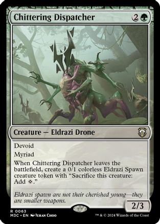 Image of Chittering Dispatcher (Ripple Foil) (M3C-063) - Modern Horizons 3 Commander Foil