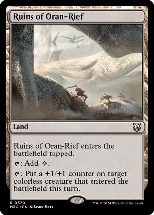 Image of Ruins of Oran-Rief (Ripple Foil) (M3C-370) - Modern Horizons 3 Commander Foil