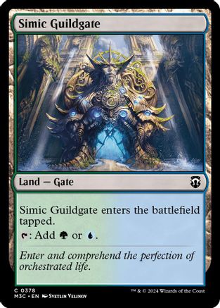 Image of Simic Guildgate (Ripple Foil) (M3C-378) - Modern Horizons 3 Commander Foil