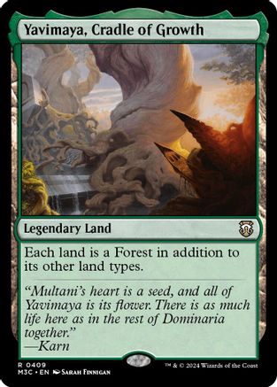 Image of Yavimaya, Cradle of Growth (Ripple Foil) (M3C-409) - Modern Horizons 3 Commander Foil