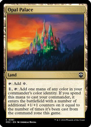 Image of Opal Palace (Ripple Foil) (M3C-361) - Modern Horizons 3 Commander Foil
