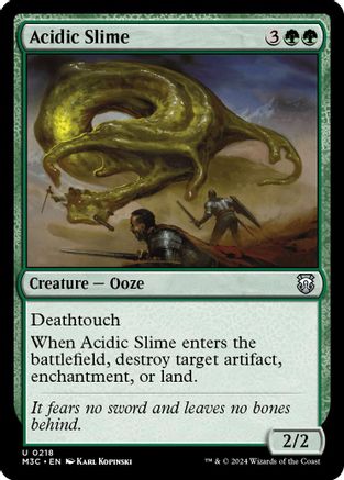Image of Acidic Slime (Ripple Foil) (M3C-218) - Modern Horizons 3 Commander Foil