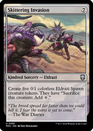 Image of Skittering Invasion (Ripple Foil) (M3C-159) - Modern Horizons 3 Commander Foil