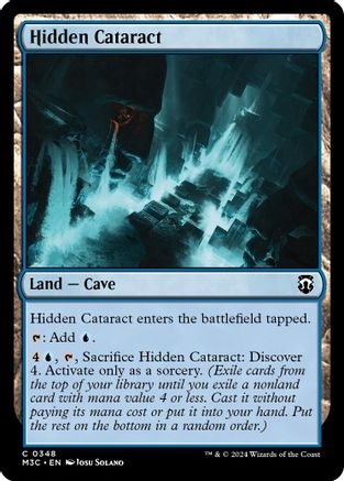 Image of Hidden Cataract (Ripple Foil) (M3C-348) - Modern Horizons 3 Commander Foil