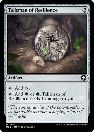 Image of Talisman of Resilience (Ripple Foil) (M3C-314) - Modern Horizons 3 Commander Foil