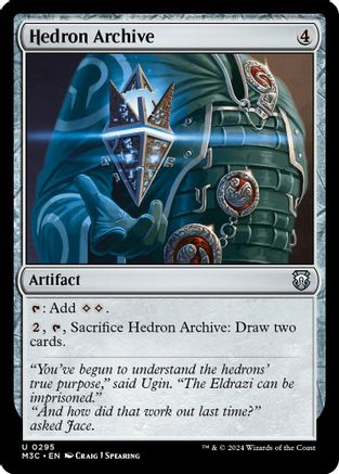 Image of Hedron Archive (Ripple Foil) (M3C-295) - Modern Horizons 3 Commander Foil