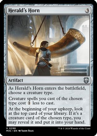 Image of Herald's Horn (Ripple Foil) (M3C-296) - Modern Horizons 3 Commander Foil
