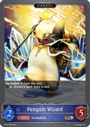 Image of Penguin Wizard (Evolved) (PR-074EN) - Shadowverse Evolve Promo Cards