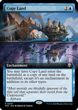 Image of Copy Land (Extended Art) (Ripple Foil) (M3C-047) - Modern Horizons 3 Commander Foil