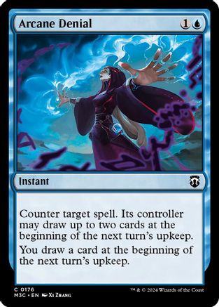 Image of Arcane Denial (Ripple Foil) (M3C-176) - Modern Horizons 3 Commander Foil