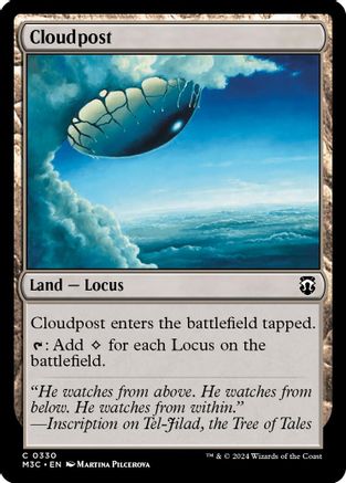 Image of Cloudpost (Ripple Foil) (M3C-330) - Modern Horizons 3 Commander Foil