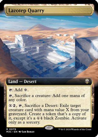 Image of Lazotep Quarry (Extended Art) (Ripple Foil) (M3C-079) - Modern Horizons 3 Commander Foil