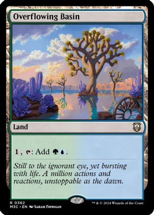 Image of Overflowing Basin (Ripple Foil) (M3C-362) - Modern Horizons 3 Commander Foil