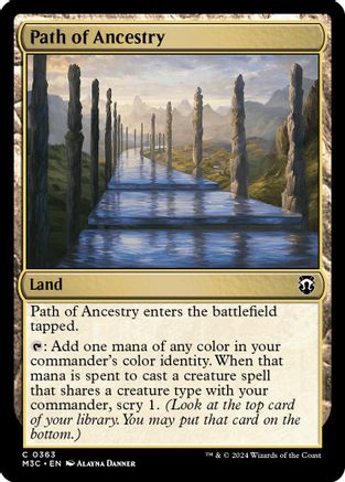 Image of Path of Ancestry (Ripple Foil) (M3C-363) - Modern Horizons 3 Commander Foil