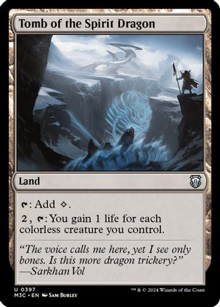 Image of Tomb of the Spirit Dragon (Ripple Foil) (M3C-397) - Modern Horizons 3 Commander Foil