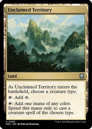 Image of Unclaimed Territory (Ripple Foil) (M3C-399) - Modern Horizons 3 Commander Foil